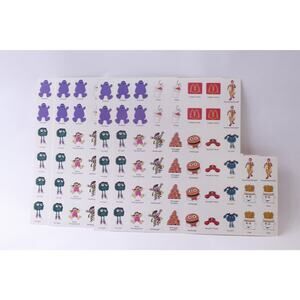 McDonald's GO Characters, Card Set, Unpunched Cards, Matching Game,